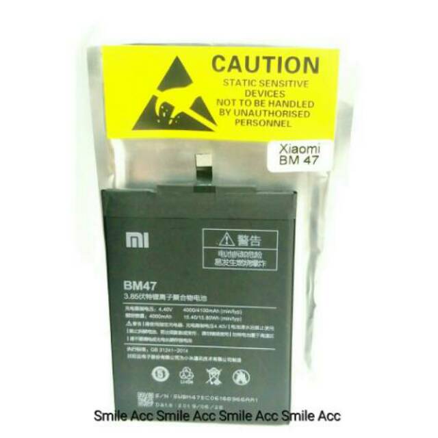 Baterai Xiaomi Redmi 3 Redmi 3s Redmi 3 Pro Prime Redmi 4x Bm 47 Bm47 Original 100 Shopee Indonesia