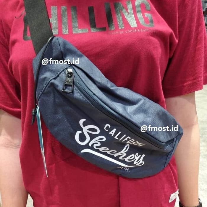 Tas Skechers Waist Bag California Unisex Waistbag Selempang Original