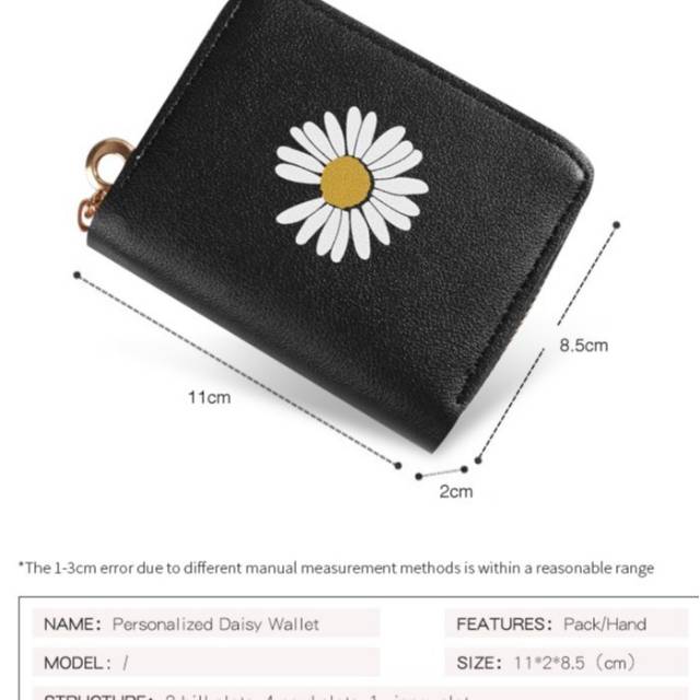 EV - D61-1 DOMPET  KOIN WANITA DOVE KELLI BELLY  MINI GRACE  KOREAN BUNGA DAISY