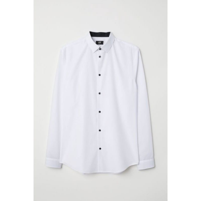 KEMEJA PRIA H&M COTTON-BLEND ORIGINAL