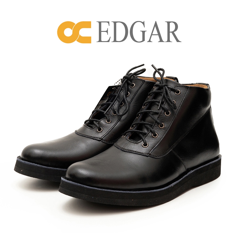 OC-EDGAR SEPATU BOOT PRIA KULIT ASLI ODON CIBADUYUT BEST QUALITY READY STOCK BIG SIZE ZUMBO SIZE 47