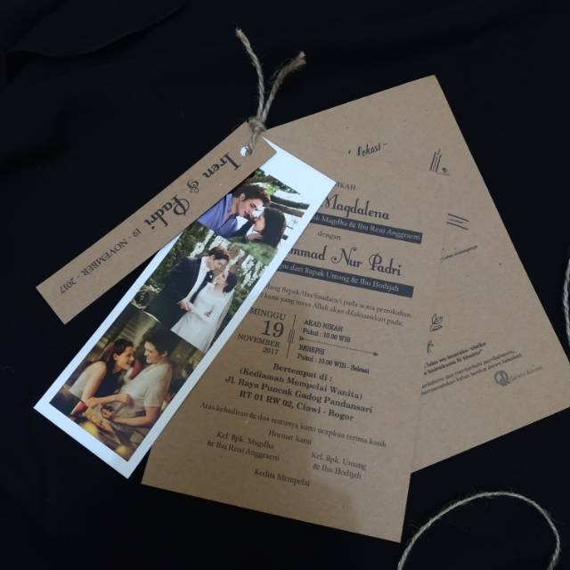 Undangan pernikahan & khitan rustic vintage unik, foto #ronoa003