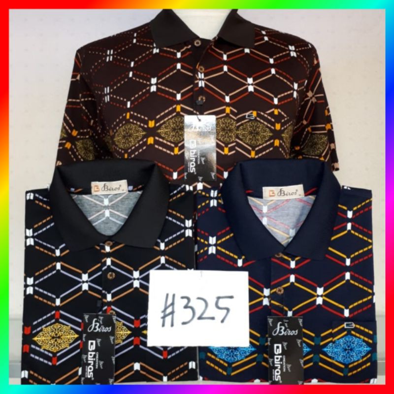 biros 325 men t.shirt platinum lengan pendek