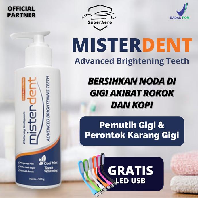 PROMO HEMAT Pemutih Gigi Misterdent Brightening