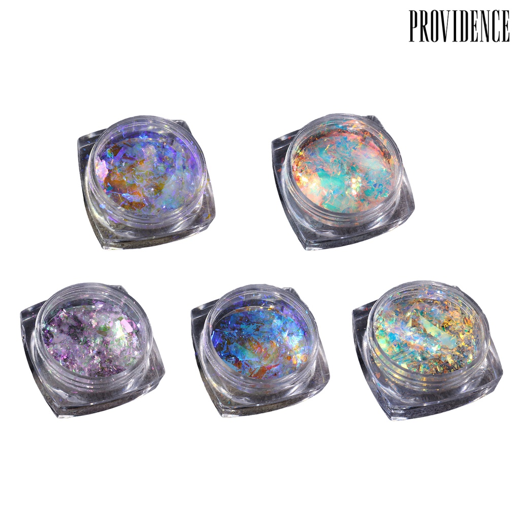 Providence 1 Botol Payet Glitter Cellophane Portable Untuk Nail Art / Manicure