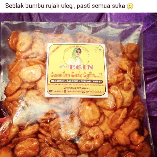 Seblak Bumbu rujak 250gram 20.000 , 100 gram 10.000 , 1 kg 75.000