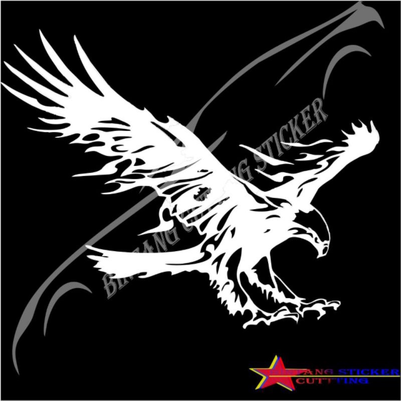 Termurah stiker mobil variasi gambar elang025 stiker mobil akseoris stiker mobil terlaris stiker Ela