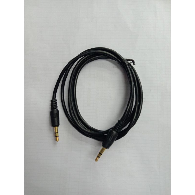 KABEL AUDIO JACK 3.5 PANJANG 1.5M GOLD PLATED / KABEL AUX 1.5 METER