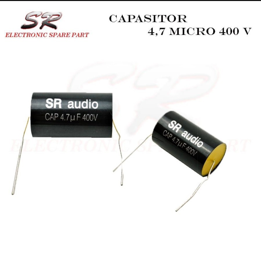 AUDIOPHILER 4.7 UF 400V SR AUDIO 4,7 4,7UF CAPASITOR TWEETER TWITER ELCO 4.7UF MIKRO 400 V ASLI