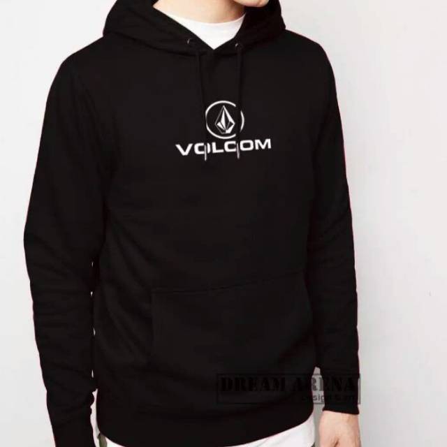 JAKET SWEATER HOODIE HITAM VOLCOM
