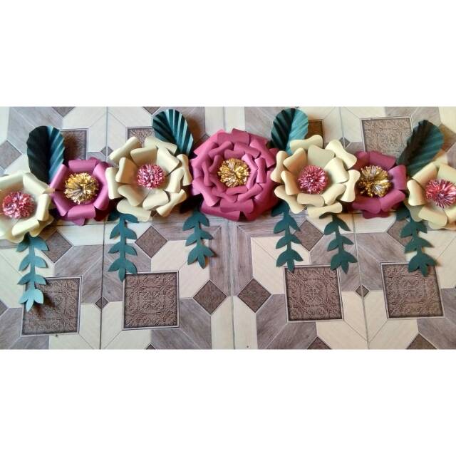 

Paper flower simple dan murah. Free nama