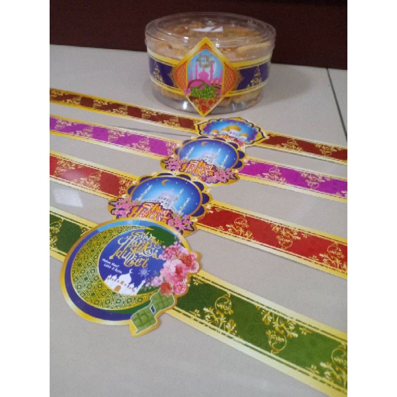 [1 PACK] Pita toples lebaran idul fitri | paper belt toples lebaran idul fitri