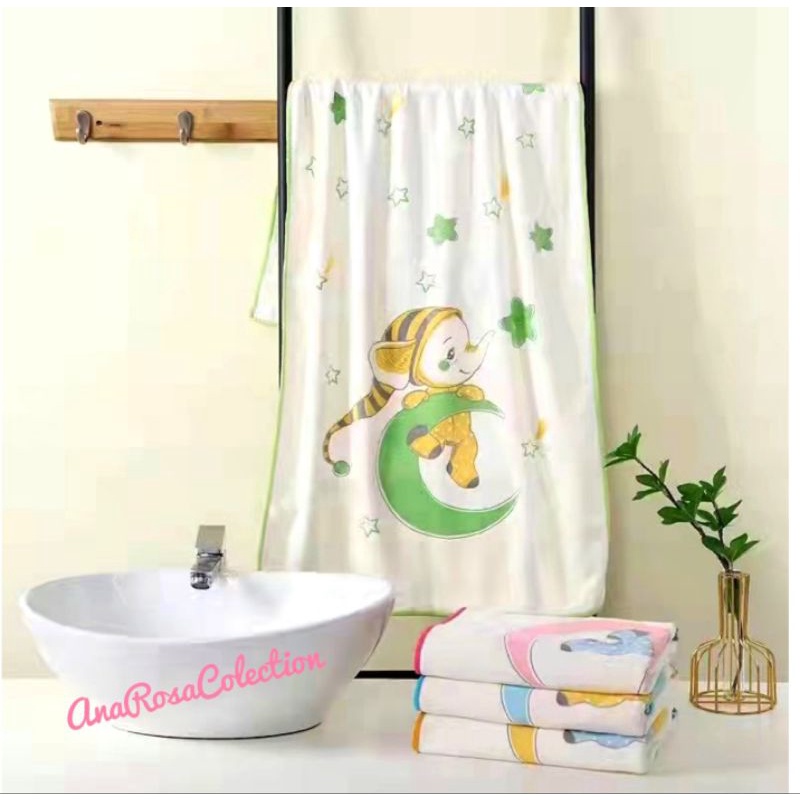 Handuk Bayi Microfiber / Handuk Anak Uk 50x100 cm - 001