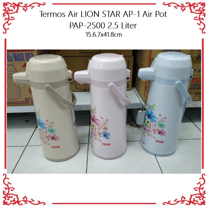 Termos Air Pencet LION STAR AP-1 Air Pot  PAP-2500 2.5 Liter