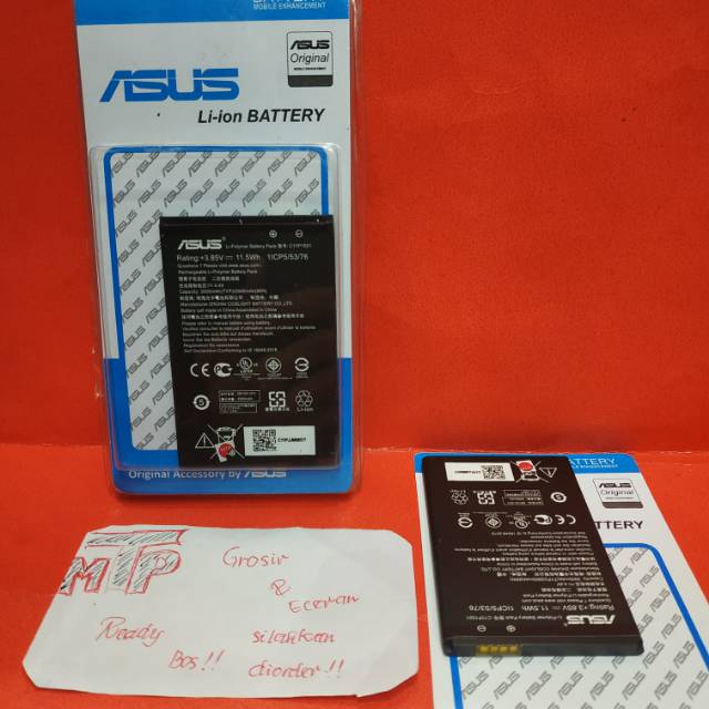 Baterai/batre/batery Asus Zenfone 2 Laser 5.5" (1ICP5/53/76) Li-Ion Battery