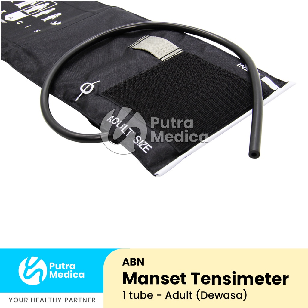 ABN Manset Tensimeter 1 Selang Dewasa / Nylon Cuff / Sparepart Tensimeter