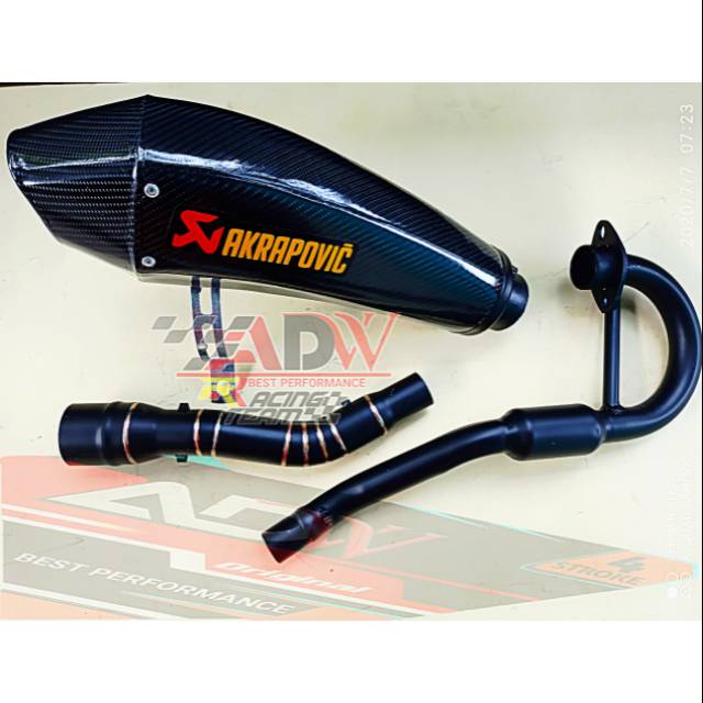 Knalpot racing akrapovic monster klx crf