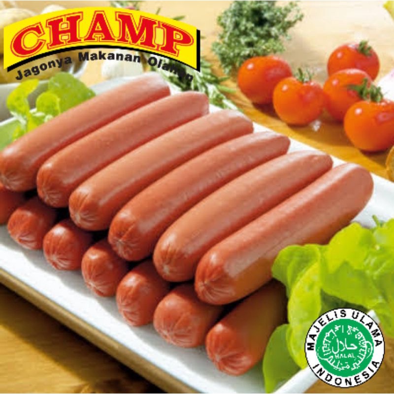 

CHAMP SOSIS SAPI SERBAGUNA HOTDOG 375gr / BEEF SAUSAGE FROZEN