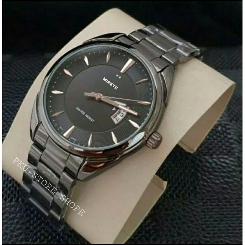 Jam Mirete Original Model klasik Stainlees Steel Elegan | Pria | Tanggal Aktif Free Box Dan Batrai_ Anti Air Jam Tangan Pria Mirete Original FREE BOX_JAM TANGAN Import Model ALB JNS JSMIN mewah COD