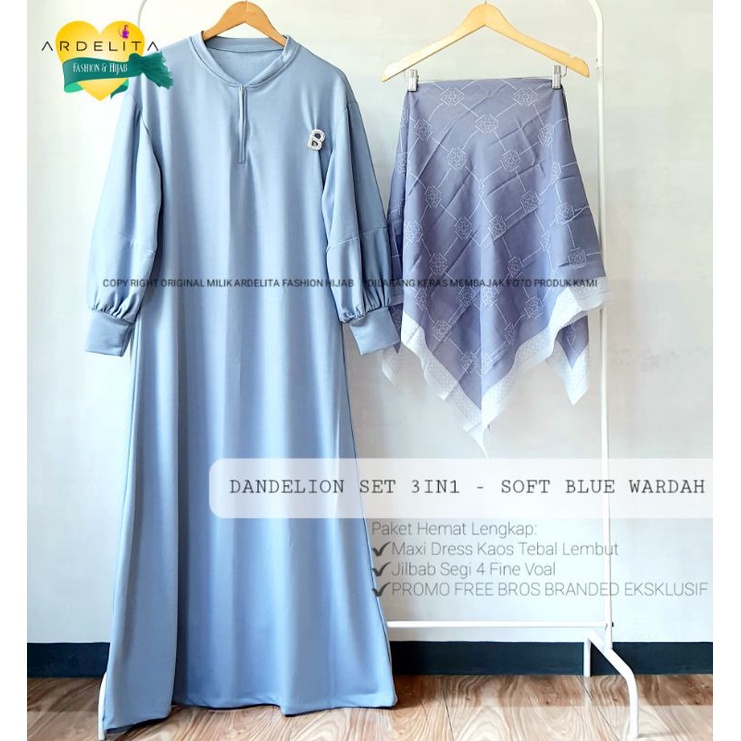 PROMO GRATIS BROS DANDELION SET MAXI DRESS JILBAB SEGI EMPAT VOAL MOTIF / SETELAN WANITA TERBARU / BAJU SET HIJAB PREMIUM / BAJU PAKET HEMAT LENGKAP / OOTD HIJAB SELEGRAM VIRAL / SET GAMIS JILBAB / OOTD WANITA SET / BAJU OOTD WANITA HIJAB MURAH BAGUS