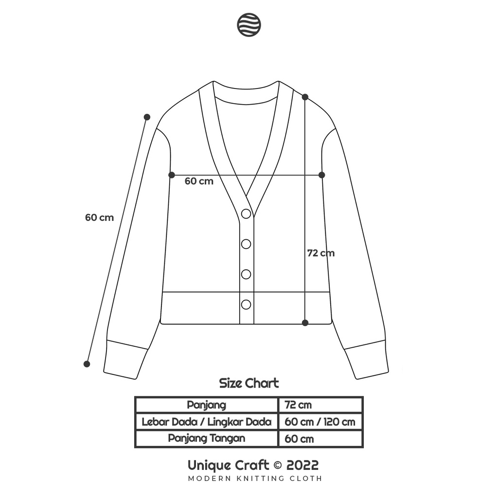Cardigan - outer cardigan - Checkered Rally Oversize Cardigan By Uniquecraft_bdg