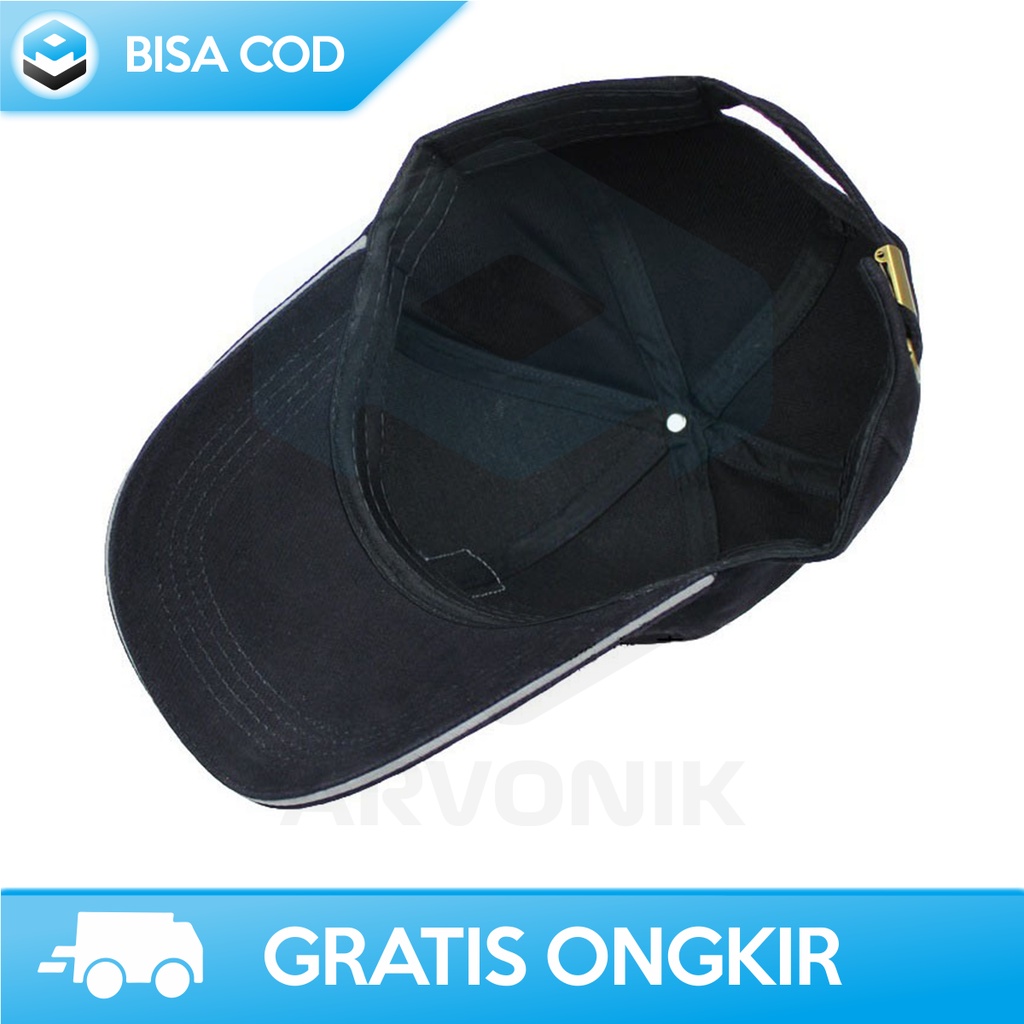 TOPI LOGO BASEBALL GOLF SPORT FASHION PRIA DEWASA ORIGINAL EDIKO HITAM