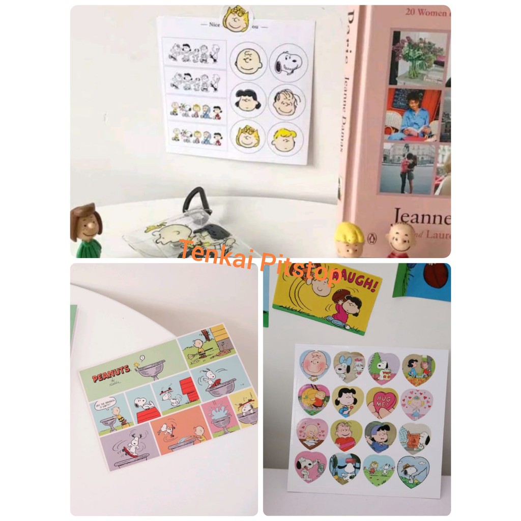 

Stiker kartun terkenal snoopy peanuts