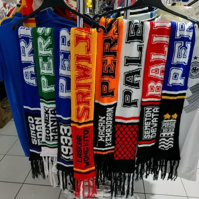 syal bola Persija persib arema liga Indonesia persebaya Bali sriwijaya
