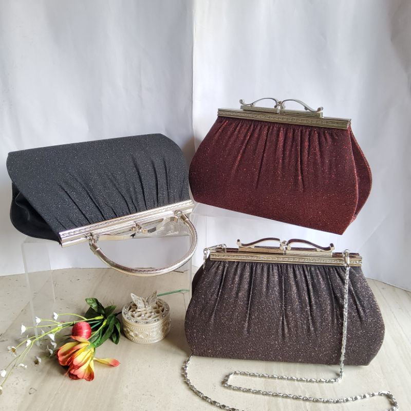 Clutch Pesta Farnell  Import Tas Kondangan Wanita Diamond Cantik 2887