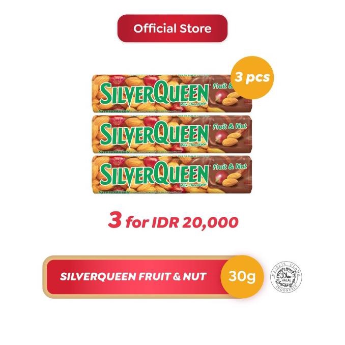 

Silverqueen Fruit and Nuts 30 g - 3 pcs