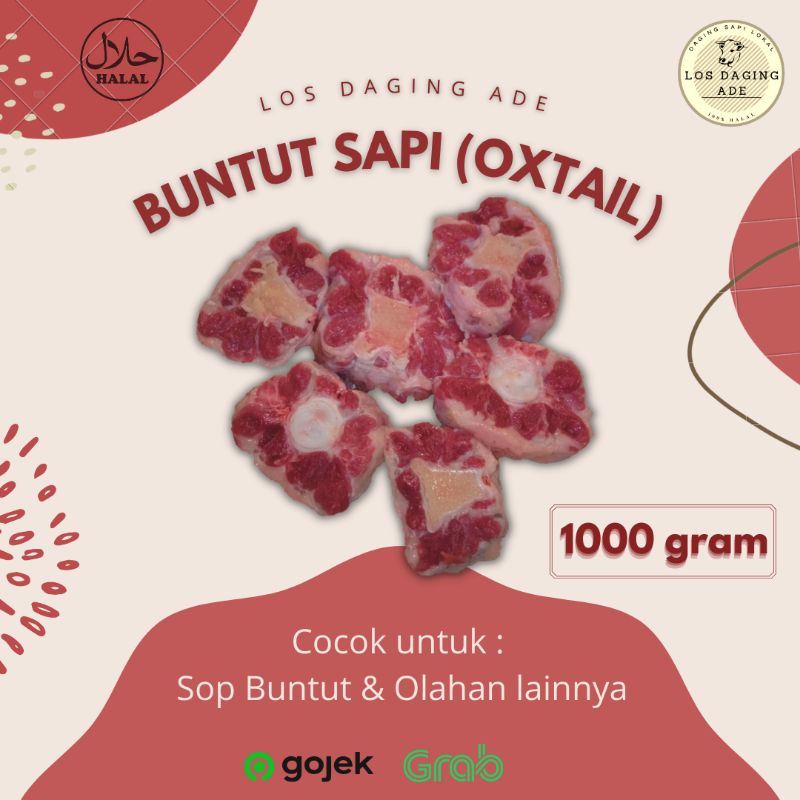 

Buntut Sapi (Oxtail) Lokal Segar | 1000 gram