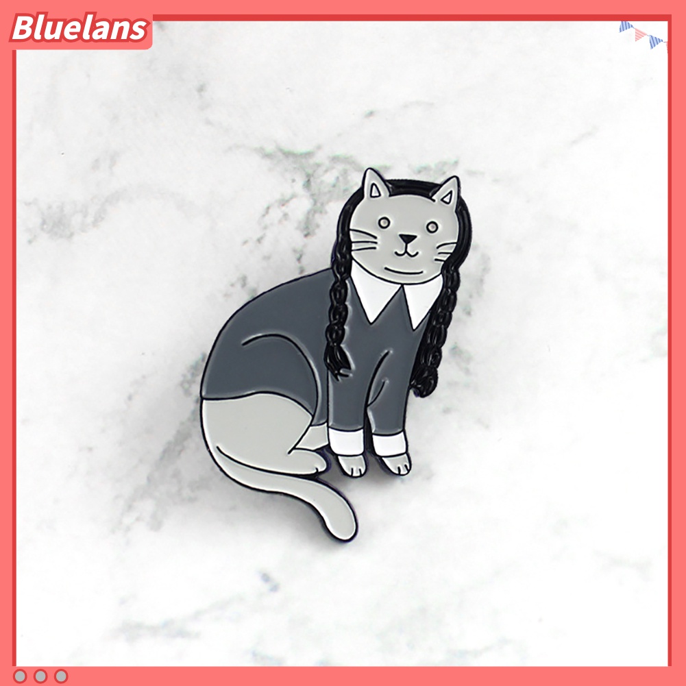 Bros Pin Enamel Bentuk Kucing Lucu Untuk Dekorasi Pakaian