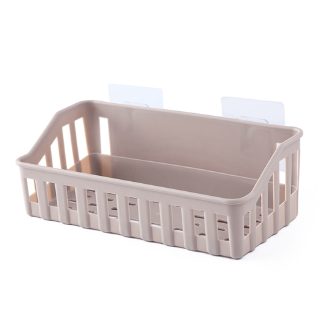 Runyong Punch Free Bathroom Shelf Plastic Toilet Bathroom Vanity Wall Hanging Bathroom Storage Rack Basket Stickers Rack Shopee Indonesia