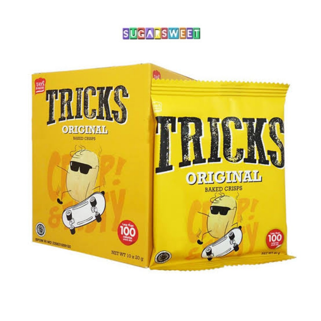 

Tricks Crisps Potato Baked Rasa Original / Camilan Kentang isi 10 Bungkus