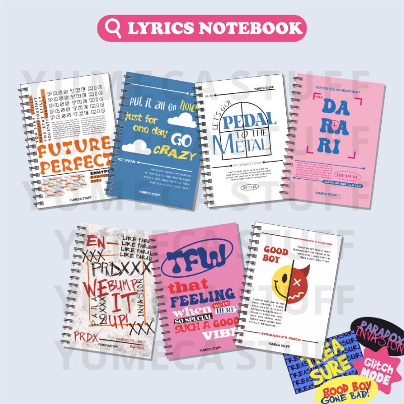

NOTEBOOK LYRICS DREAM, TRSR, ENHA