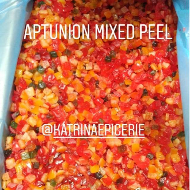 

Aptunion Mixed Peeled 250 Gram Campuran Pepaya Kulit Jeruk Ceri Merah Hijau