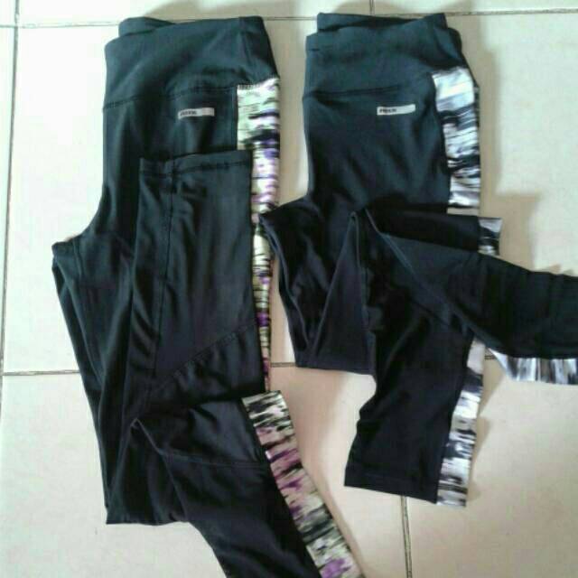 (Big M) Legging RBX grey/purple panjang