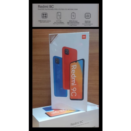 HP REDMI 9C 4/64 GB GARANSI RESMI