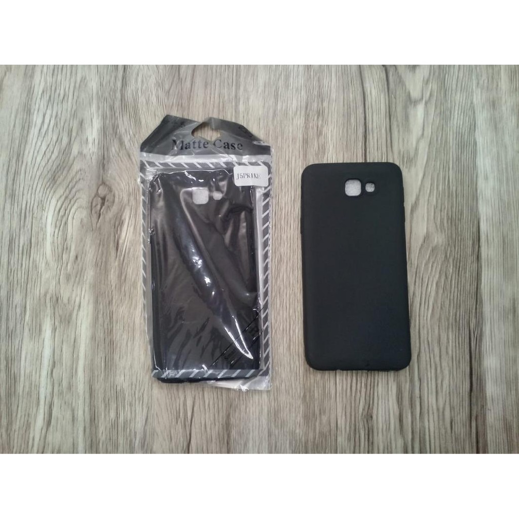 Black Matte Slim Samsung J5 Prime Soft Case Silikon polos hitam