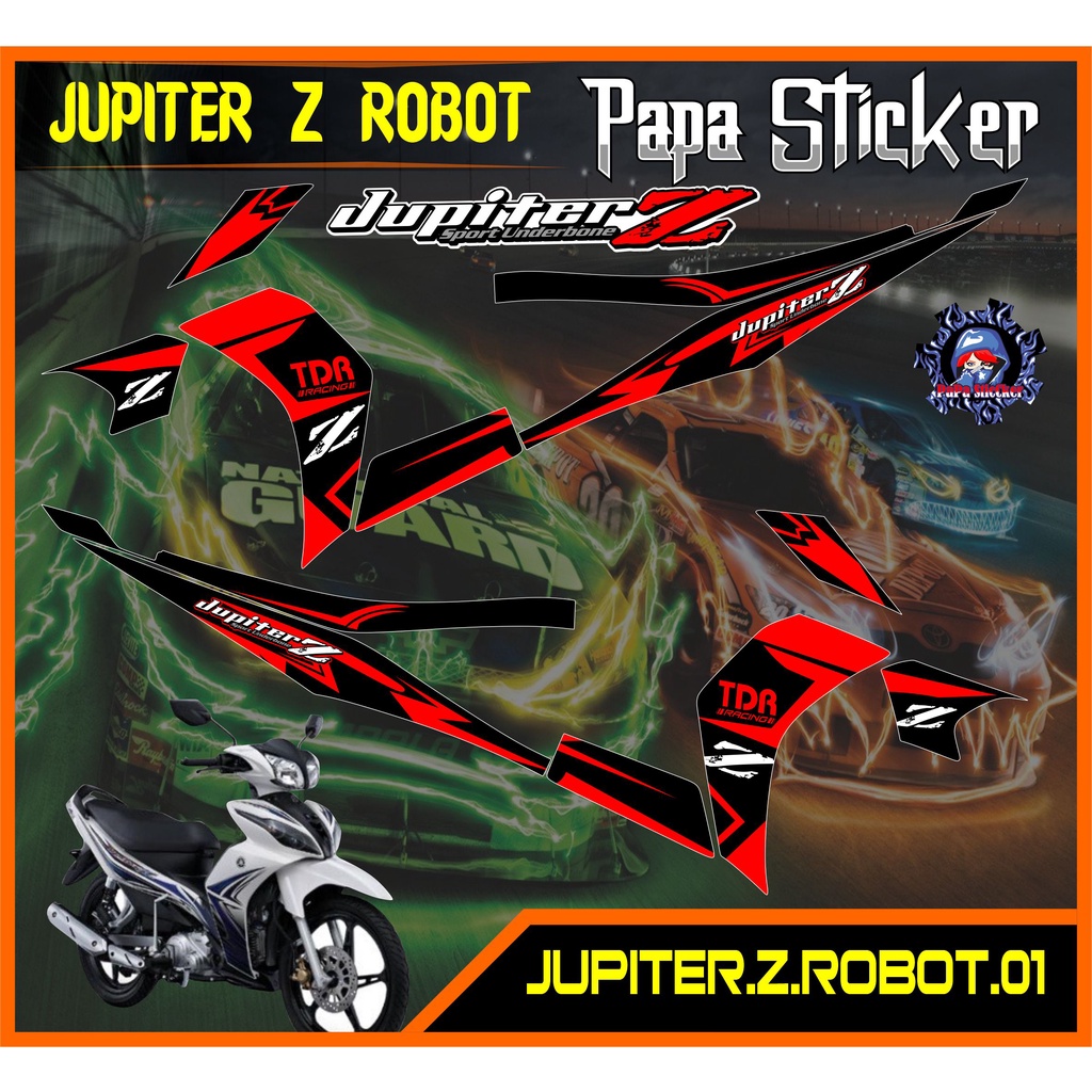 (cod) Striping jupiter z robot - STICKER jupiter z robot - Stiker list variasi racing 01