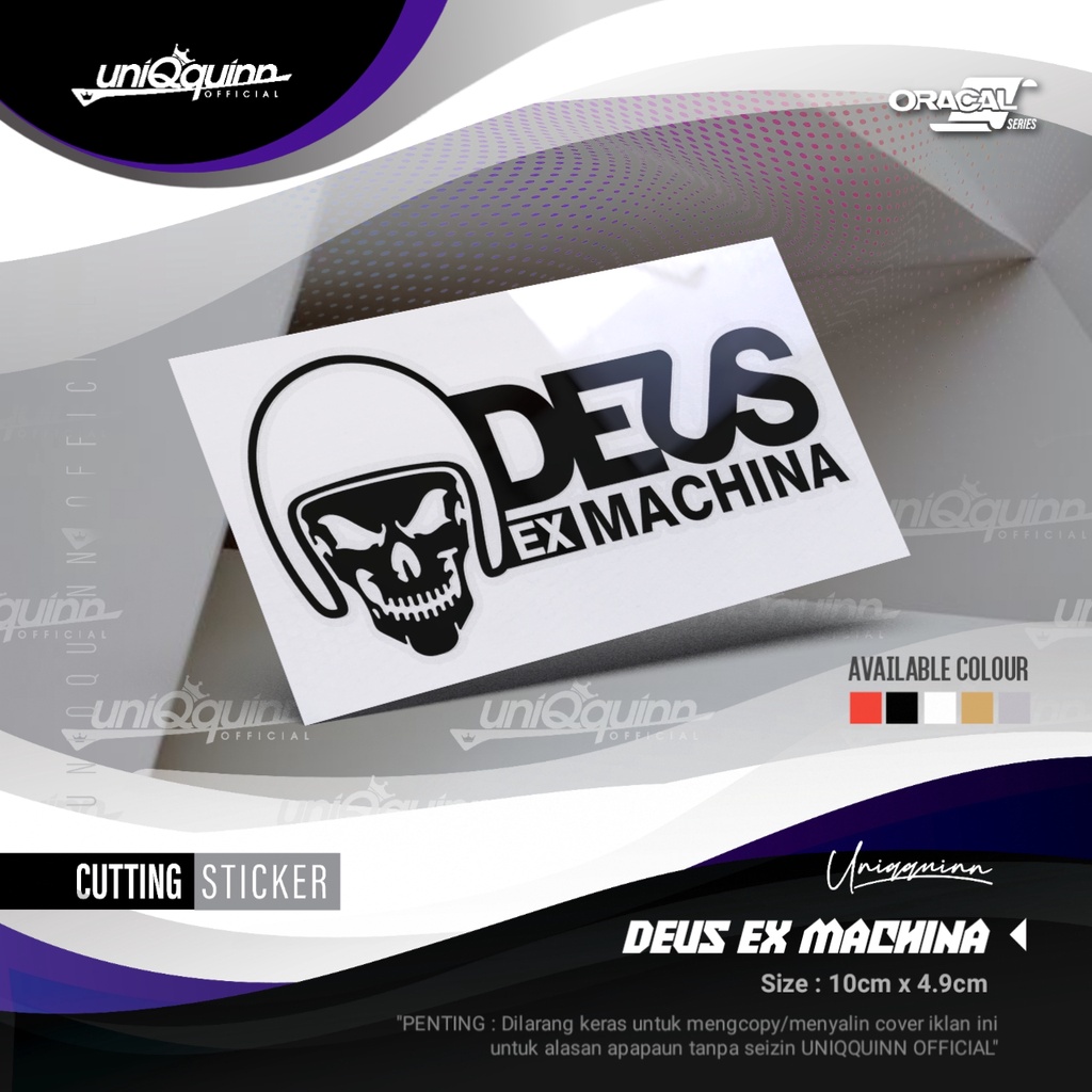 

UQ Stiker Deus Ex Machina 03 | Cutting Stiker Deus Ex Machina | Deus