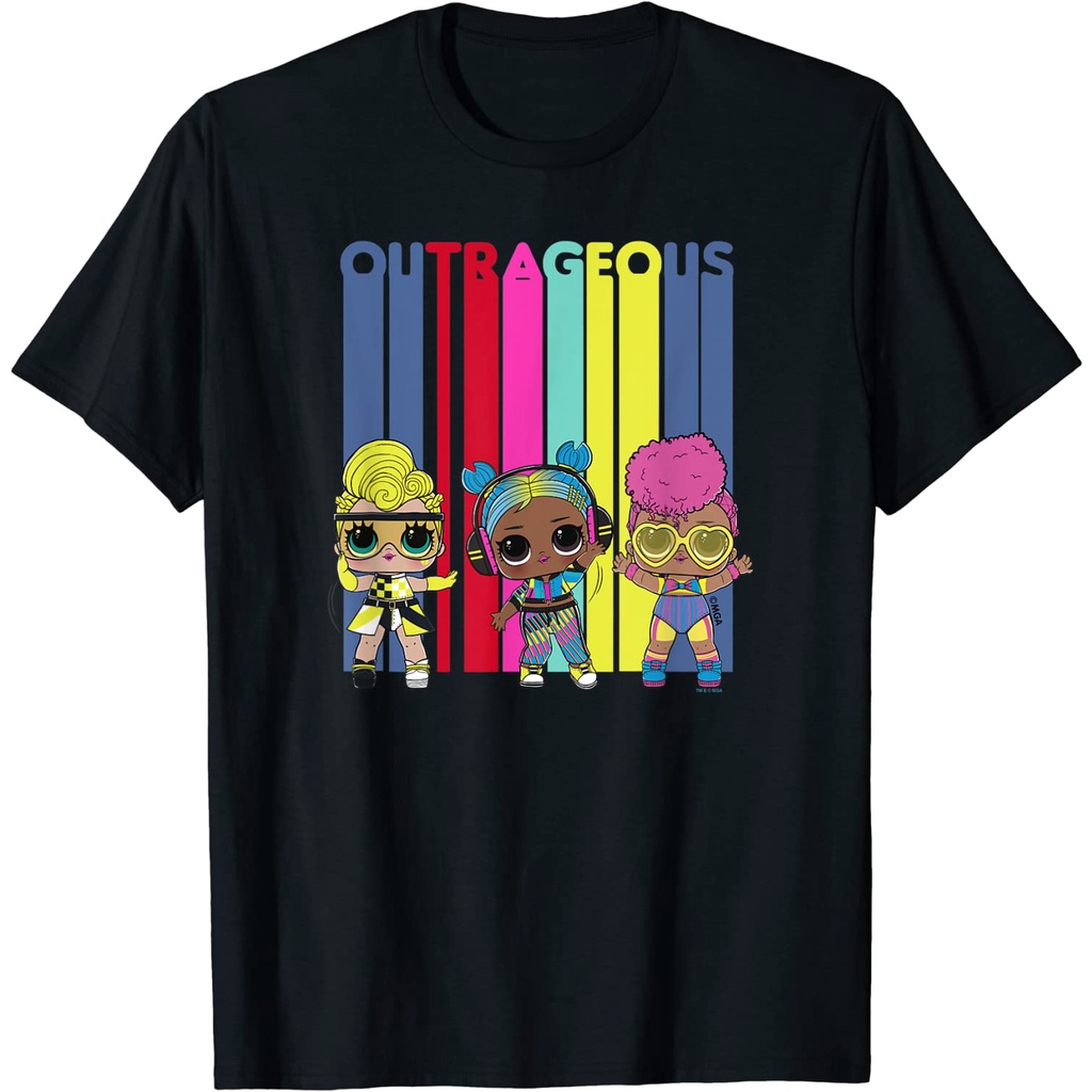 Kaos Anak LOL Surprise Outrageous Colorful Text Pakaian Fashion Baju Atasan Anak Laki Laki Perempuan