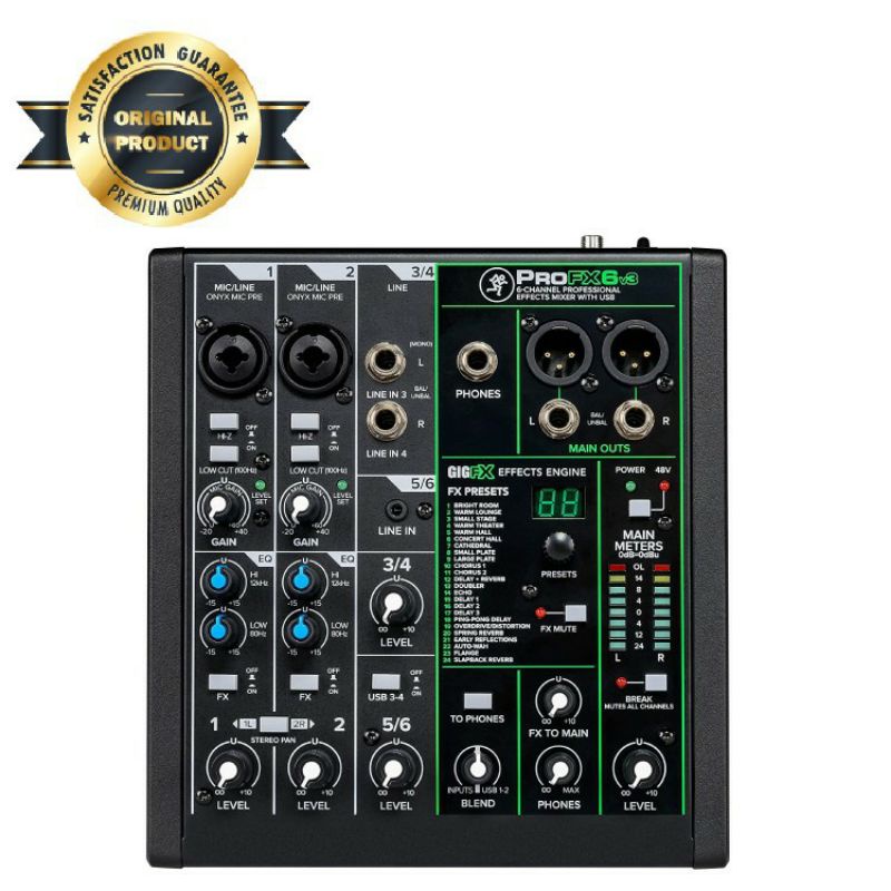 Mackie PRO fx 6 v3 Mixer audio Mackie Pro fx 6v3 original