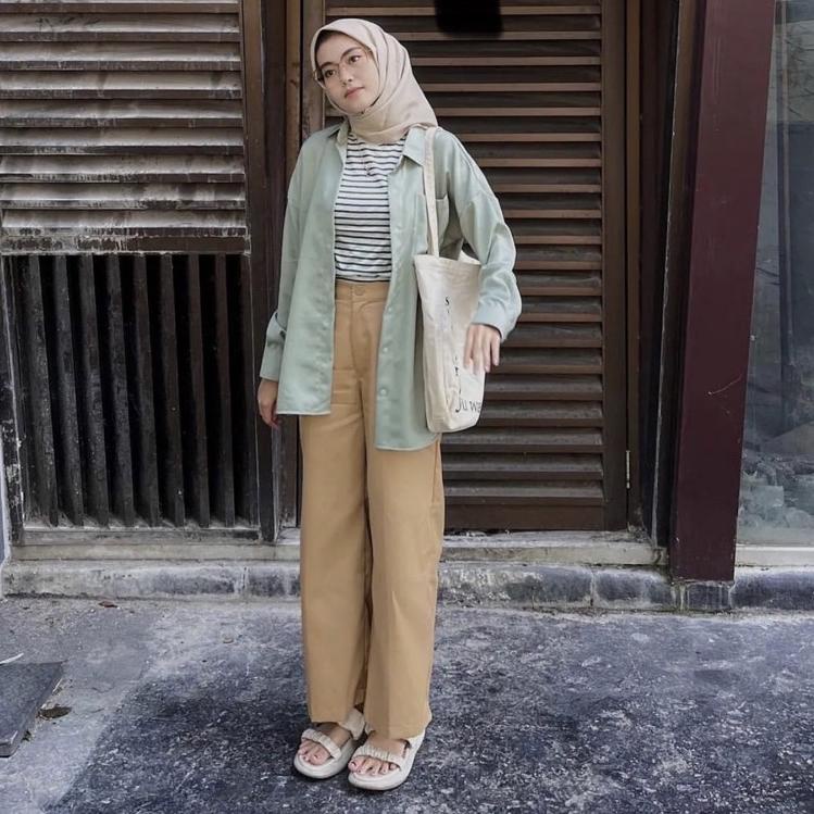 Highwaist Kulot Linen Import Kulot Linen Premium Laura Slim Seoul "ELL.20Au22w"