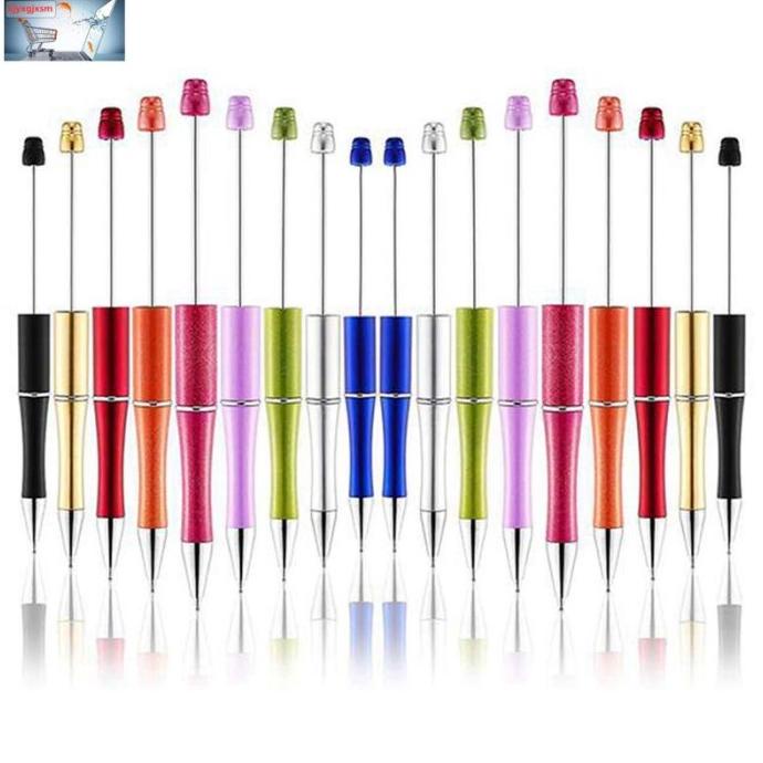 

40 Pcs Pena Manik-Manik Bahan Plastik Untuk Alat Tulis Sekolah Kantor