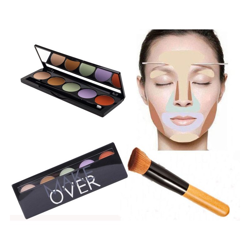 MAKE OVER Camouflage Cream Face Concealer 5 x2 g