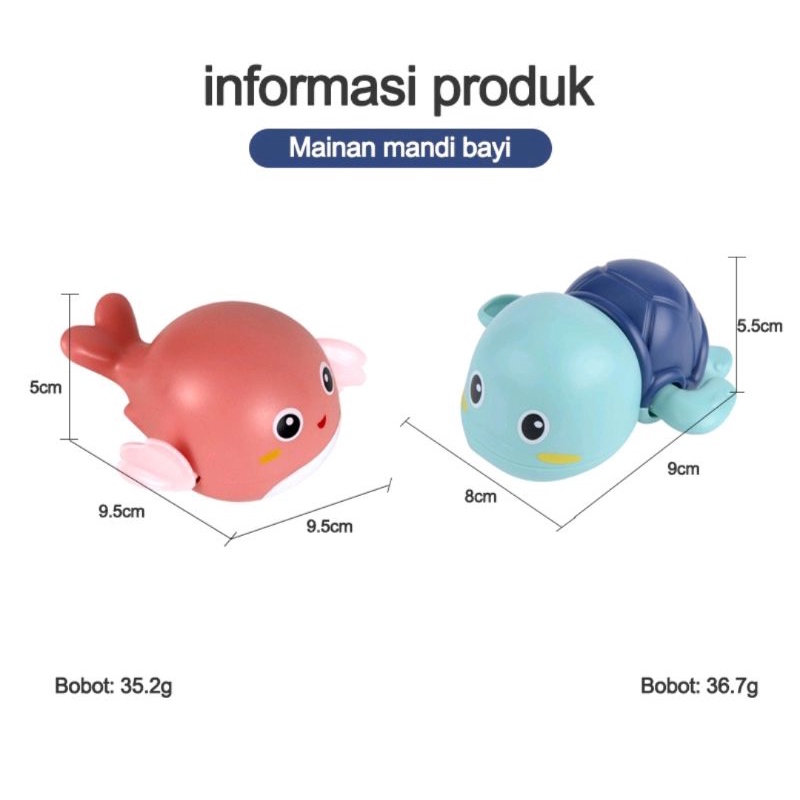 baby bath toys paus bebek bisa berenang mainan air