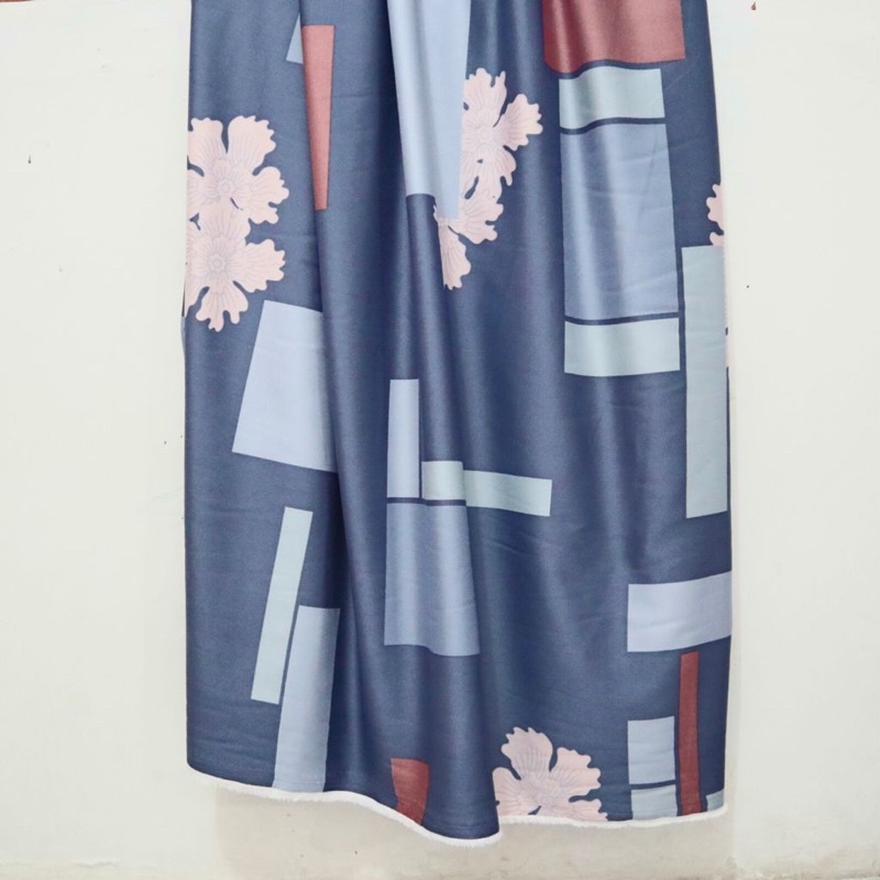 Kain Maxmara Printing ARISA  / bahan gamis  motif meteran