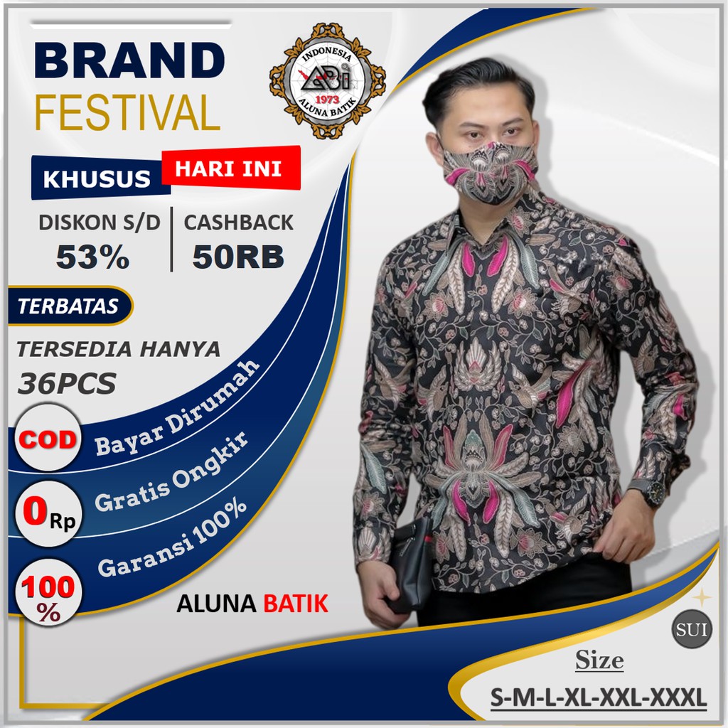 Hem Pria Baju Koko Pria Baju Muslim Pria Baju Kemeja Pria Lengan Panjang Kemeja Batik Pria Slim Fit 