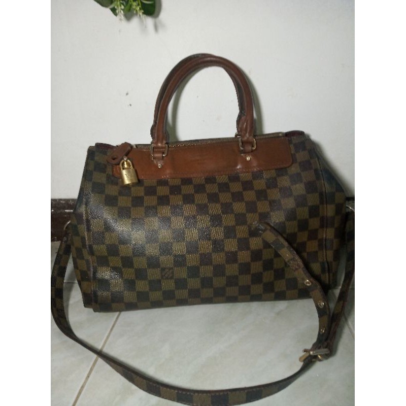 PRELOVED LV greenwich damier ada no seri kulit asli